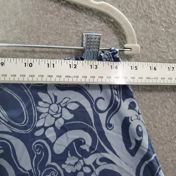 VINTAGE The Limited Women Skirt 4 Blue‎ Floral Paisley A Line 90s - Picture 4 of 8